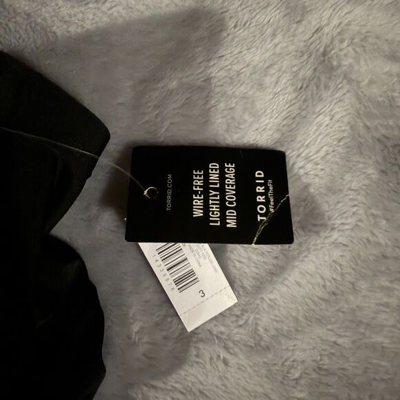 Torrid Wireless Long Lattice Front Swim Dress With Brief - Picture 3 of 4